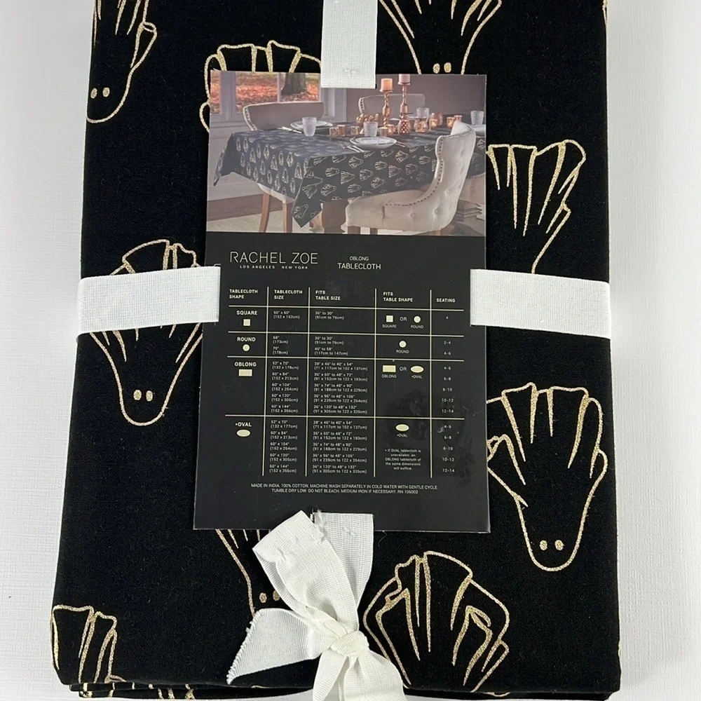 🛍️Rachel Zoe Halloween Tablecloth Oblong 60